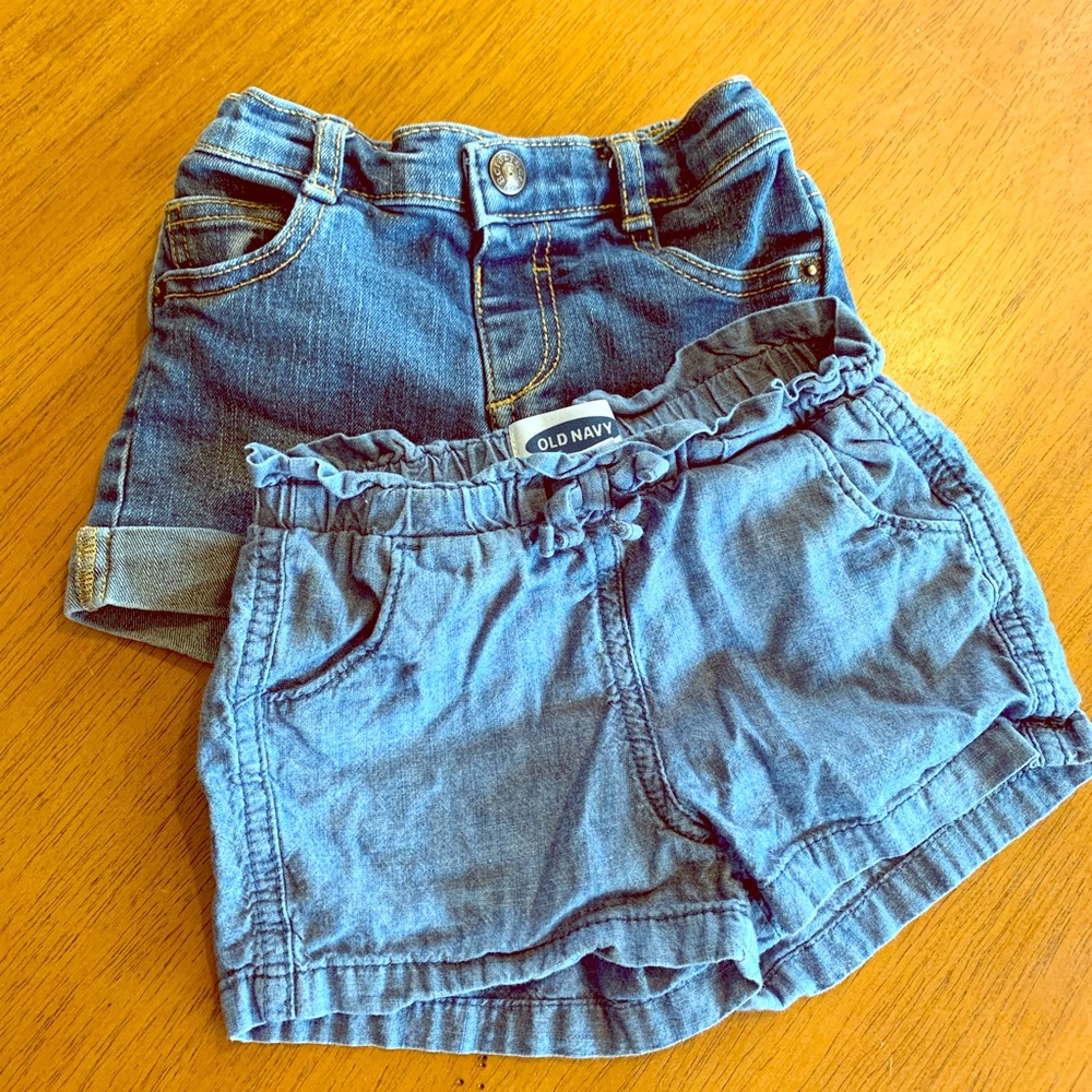 Denim shorts